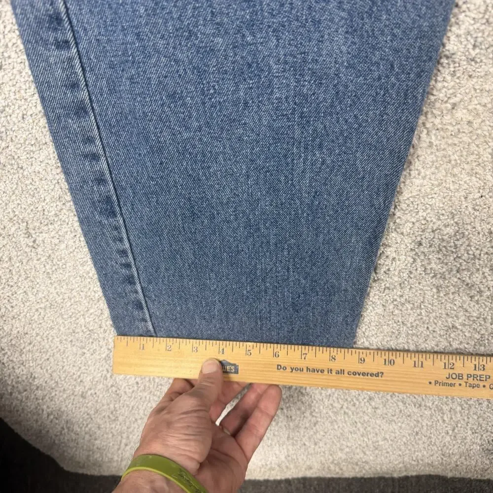 Levis 505 Jeans Mens 36x31 Blue Regular Fit Straight Mid Wash Denim Classic